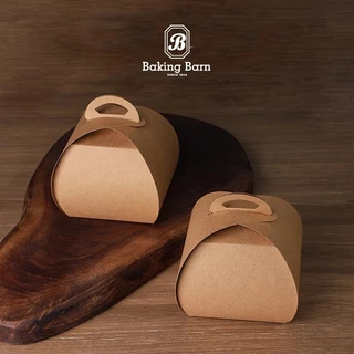 Baking Barn Cake box กล่องใส่อาหารมีหูหิ้ว กระดาษคราฟท์