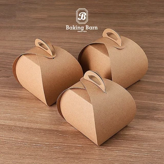 Baking Barn Cake box กล่องใส่อาหารมีหูหิ้ว กระดาษคราฟท์