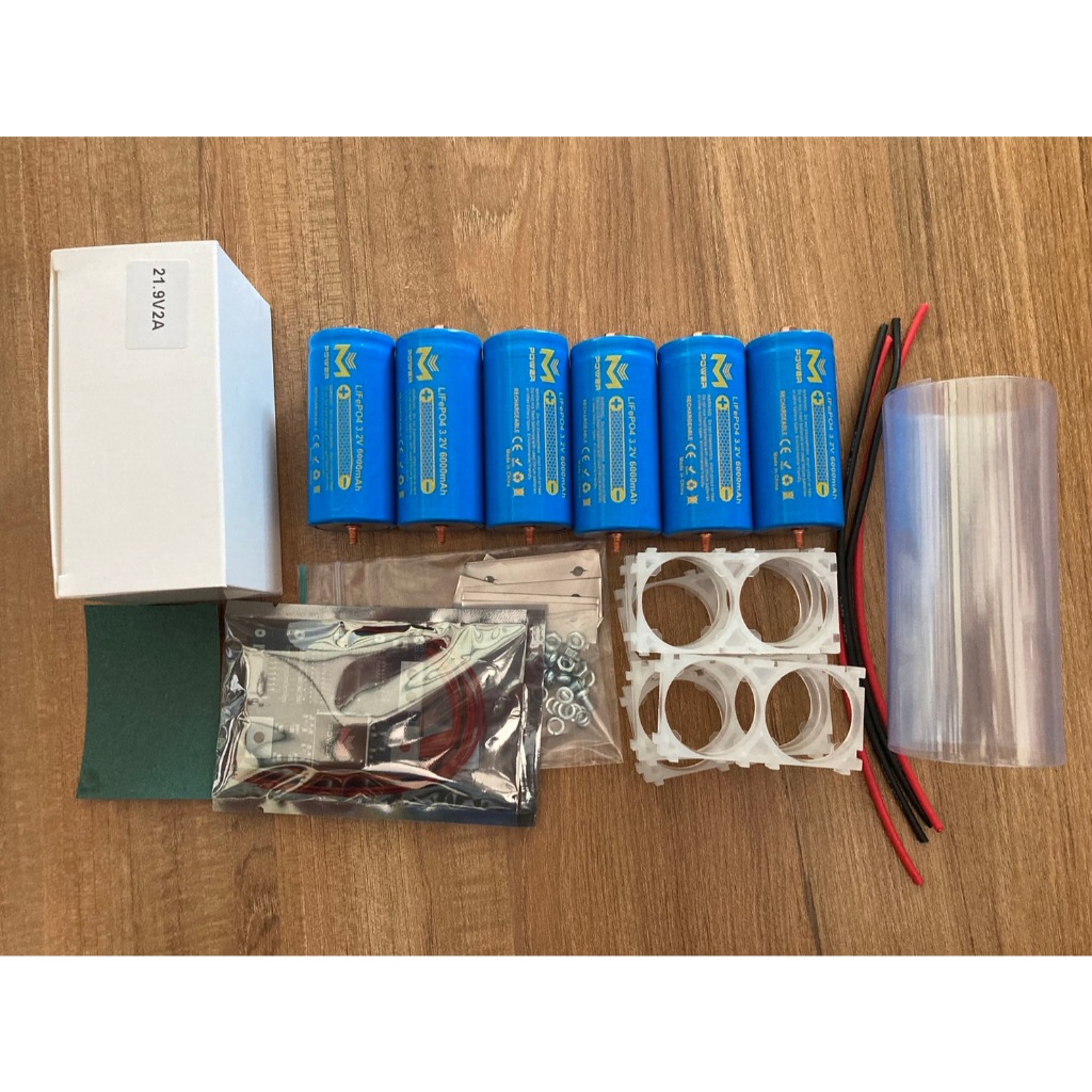 ชุดคิทประกอบแบต 6s 6000 mah หัวน๊อต m - power แท้