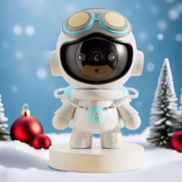 กล้องวงจรปิด IP camara หุ่นยนต์ Wi-Fi ไร้สาย ติดตามอัตโนมัติ 2MP HD 360องศา มีแบตเตอรี่ในตัว 2-Way Audio มีระบบแจ้งเตือน