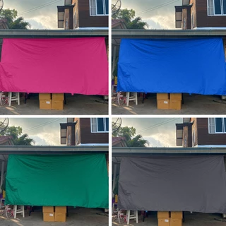 ผ้าใบยูวี UV ผ้าใบกันฝนกันแดด ขนาด 2 × 3 พร้อมเย็บขอบใส่หู ขายราคาส่ง