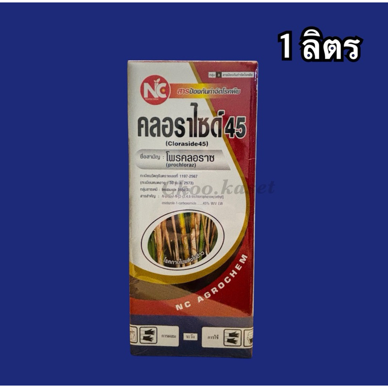 คลอราไซด์ โพรคลอราช #โพรคลอราซ น้ำครีม ยาเย็น กำจัดโรค ราดำ โรคเน่า กุ้งแห้ง ในพริก แอนแทรคโนส -1 ลิตร