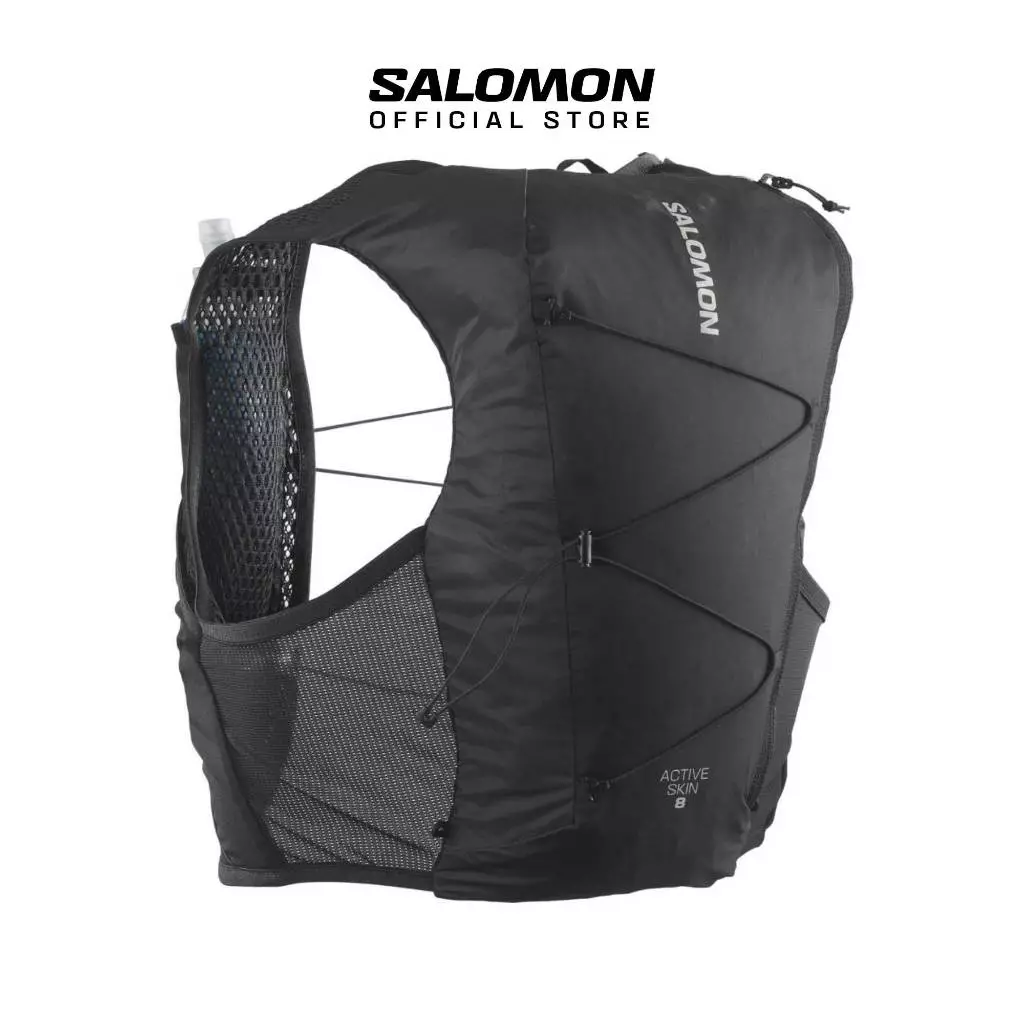 SALOMON ACTIVE SKIN 8 SET Unisex Running Vest เป้น้ำวิ่งเทรล + ขวดน้ำนิ่ม 500ml x 2 ขวด LC2177800 Official Store