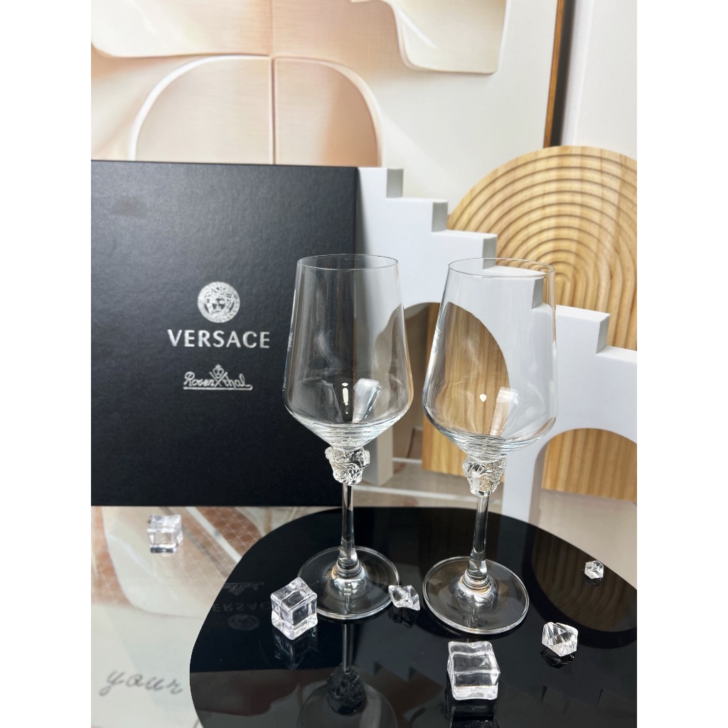 New Versace Medusa Light Twilight Crystal Glass Wine Glass Wine Glass Gift Box