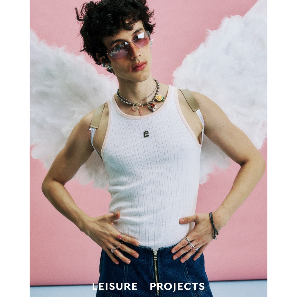 (LEISURE PROJECTS) LOVE BODY FIT TANK TOP