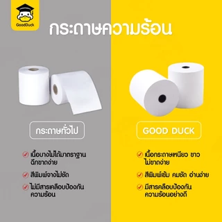 กระดาษใบเสร็จ 80x80 mm 50ม้วน 65gsm กระดาษความร้อน สลิป ใบเสร็จ บิล 80*80 Thermal Paper POS Ocha