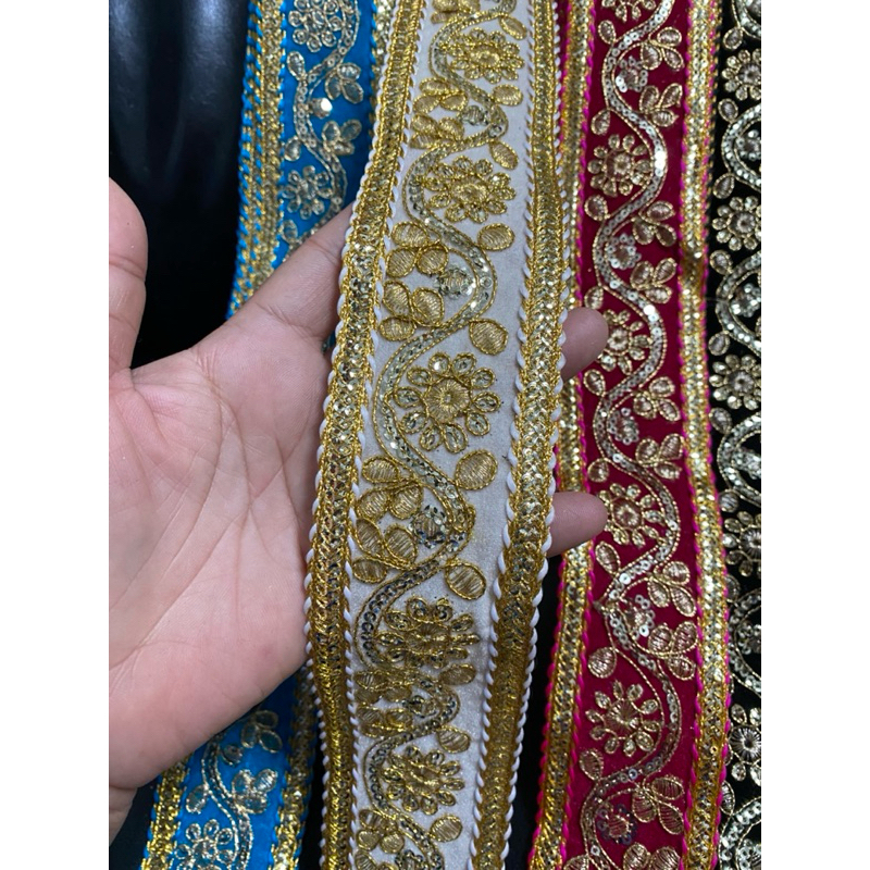 ยกม้วน9เมตร เทปทองตกแต่ง ริบบิ้นทอง แถบตกแต่งหน้ากว้าง5.5ซม ราคา ถูกที่สุด ดีลบีเคเค แกลเลอรีภาพที่ 8