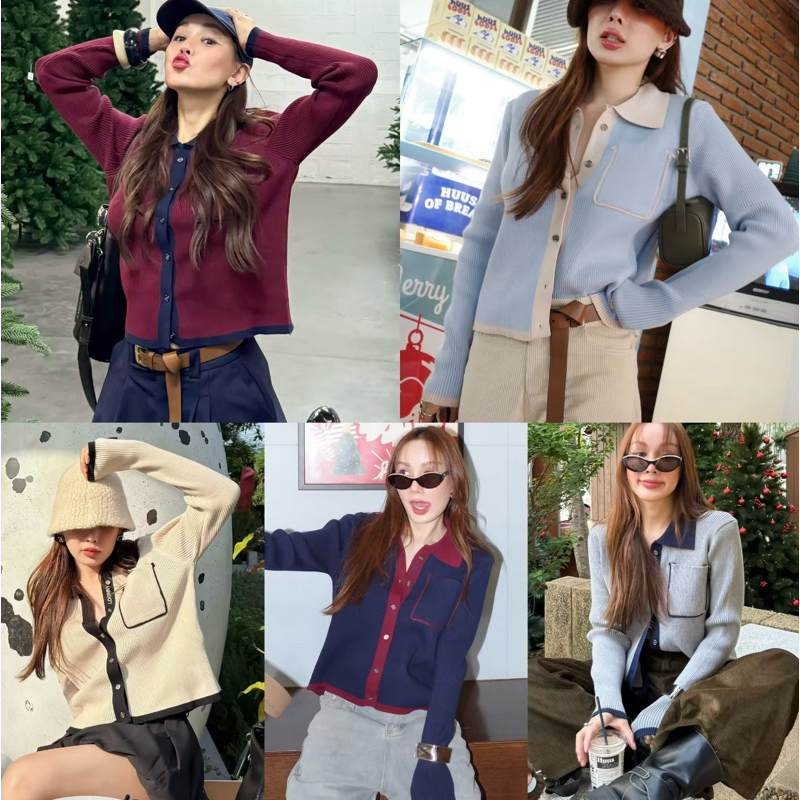 Loonnystore คาร์ดิเเกน รุ่น Yejin Cardigan