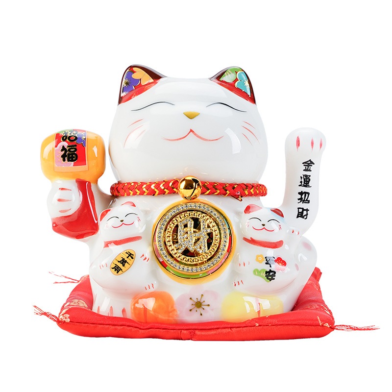 แมวกวัก สูง 13cm แมวกวักนำโชค - รูปที่ 4