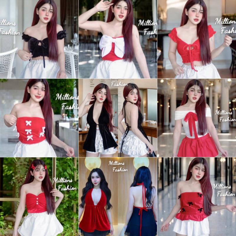 เสื้อครอปกำมะหยี่รวมแบบเสื้อกำมะหยี่