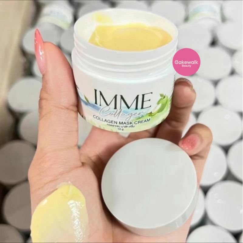 สูตรใหม่ส่งฟรี 💚 คอลลาเจนมาร์คครีม IMME Collagen Mask Cream บำรุงผิวหน้า