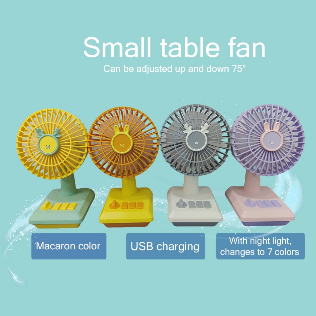 ใหม่ล่าสุด พัดลมพกพา มินิน่ารักๆ  มีแสงไฟสวยๆ ใช้งานง่ายสะดวกคลายร้อนได้ดี น้ำหนักเบาพกพาสะดวก