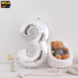 ลูกโป่งตัวเลข ฟอยล์ 0-9 ลูกโป่งฟอยล์ตัวเลข ลูกโป่งวันเกิด พร้อมส่ง
