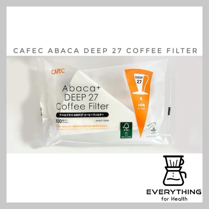[พร้อมส่ง ของแท้] CAFEC Coffee Filter DEEP 27 กระดาษกรอง