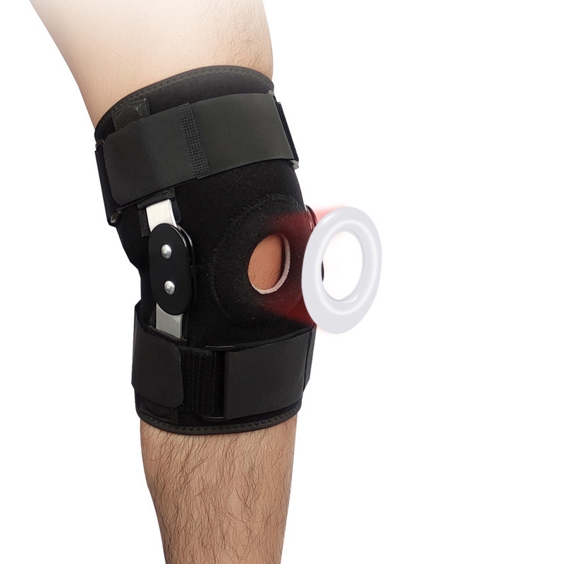 สนับเข่า บานพับ มืออาชีพ รองรับทางการแพทย์ พร้อมตัวกันโคลง แบบสองด้าน ถอดออกได้ เพื่อความเจ็บปวดเข่า โรคข้ออักเสบ ข้ออัก - รูปที่ 7