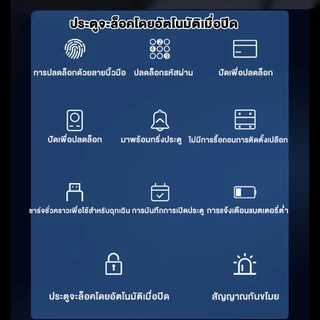 [Digital door lock] สมาร์ทล็อค- กลอนประตูดิจิตอล ประตู บานเลื่อน ล็อคนิ้วรอยประตูกระจก ไม่ต้องเจาะรู