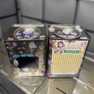ปี๊บจิ๋วสูง 15 cm (มีฝาหน้าต่าง) ตาราง 50,000 เหลือง