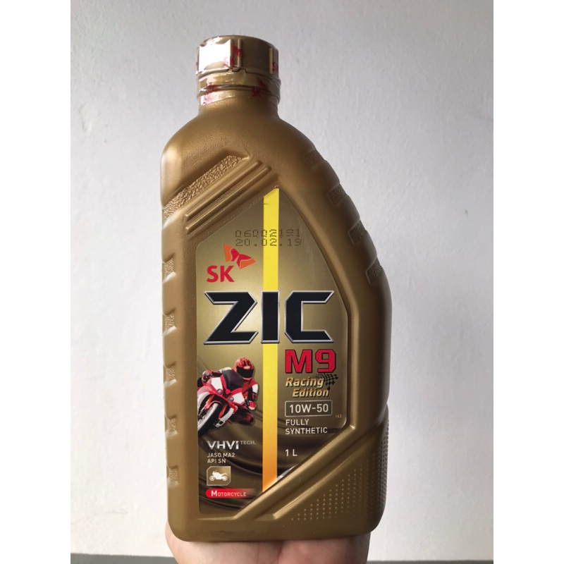 ZIC M9 สูตร Racing Edition Fully Synthetic 100% 4T 10W-50 ขนาด 1 ลิตร
