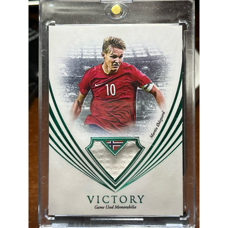 15ใบในโลก!!Football Card Odegaard การ์ดฟุตบอล โอเดการ์ด พร้อมชิ้นส่วนเสื้อที่สวมจริงเล่นจริงให้Arsen