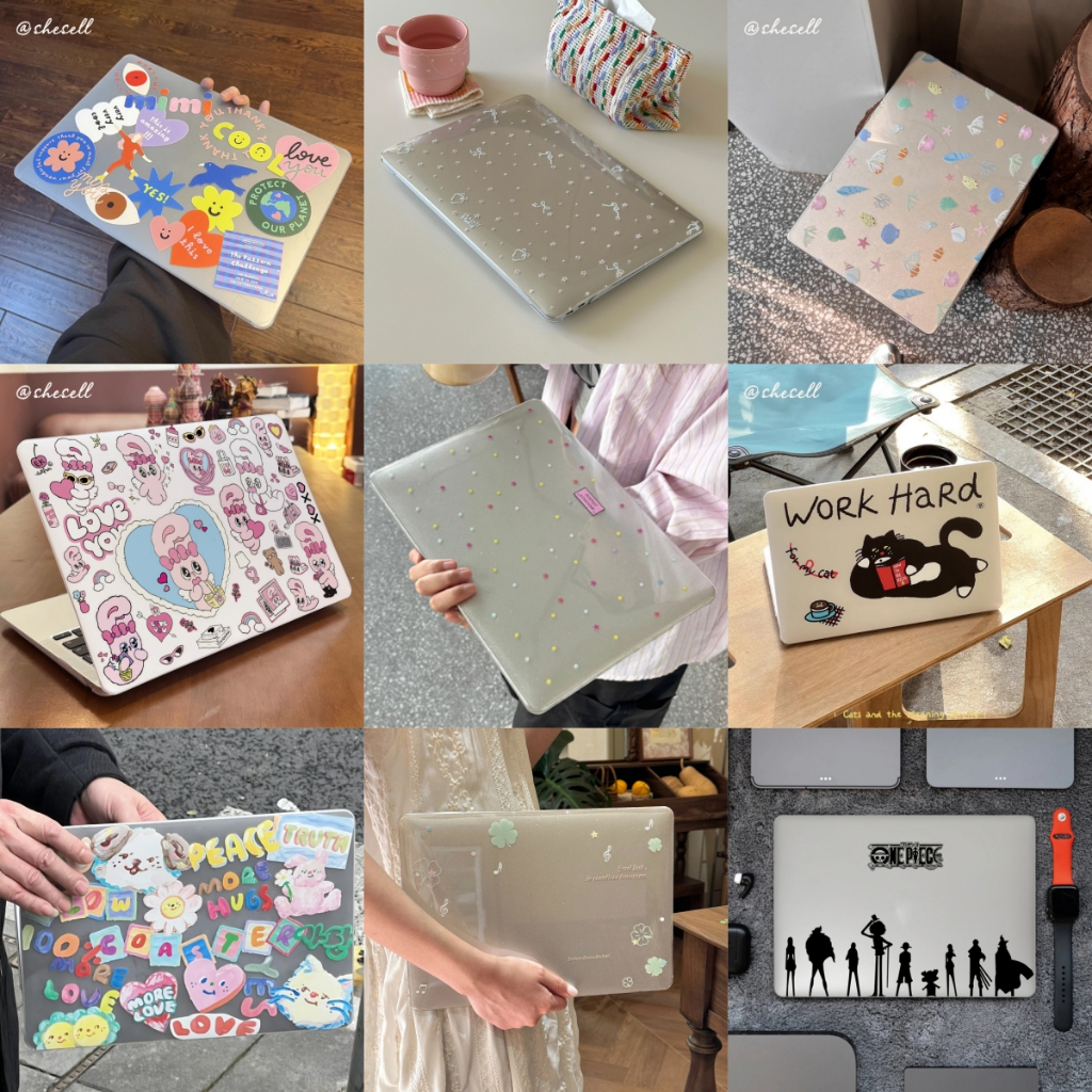 Shesell พร้อมส่ง✨เคส macbook Cute Collection Neo13 Air13 Pro13/14/16 M2/M3เคสสำหรับแมคบุ๊คใส A2338