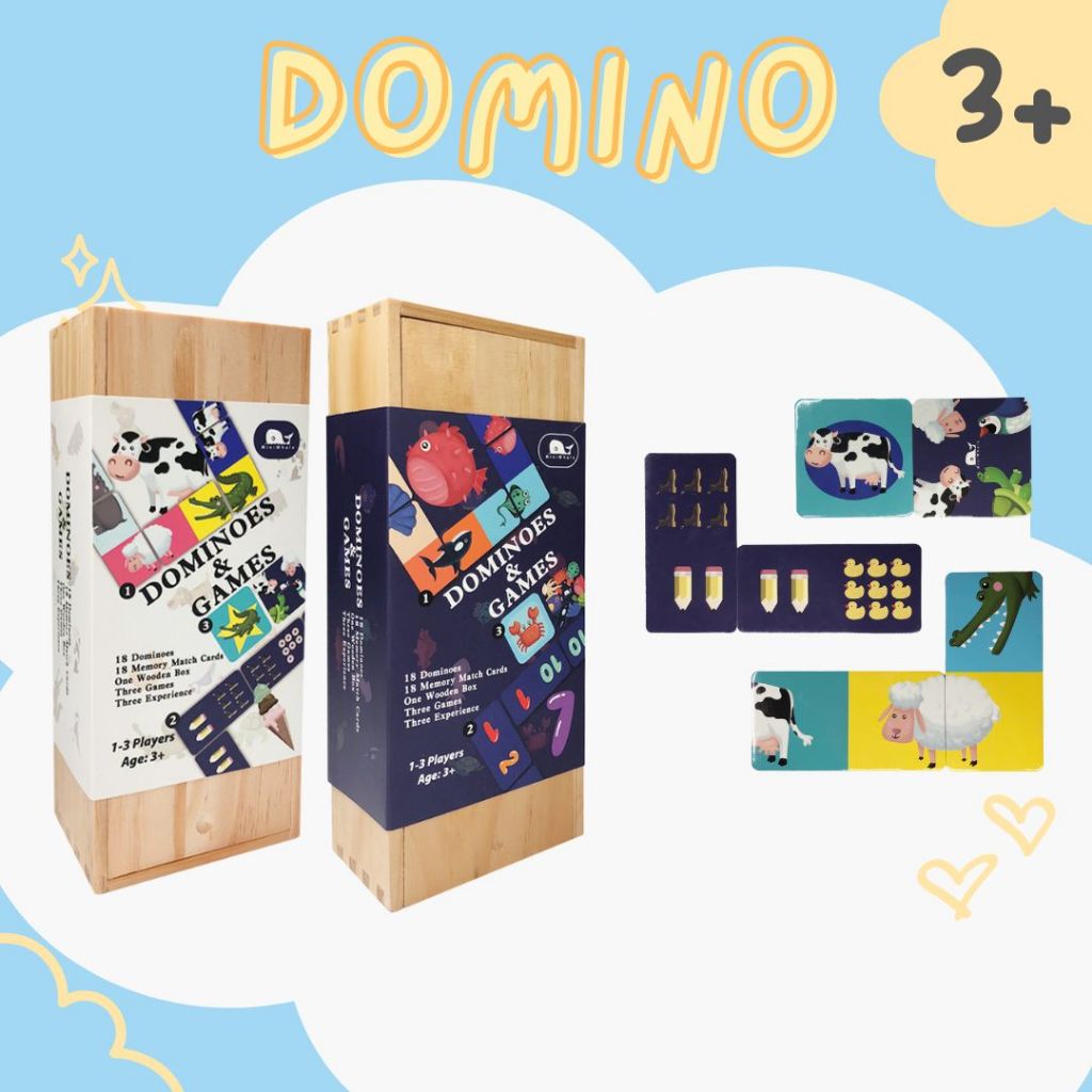 พร้อมส่ง ✅ Miniwhale Dominoes & Games MW4045-4046