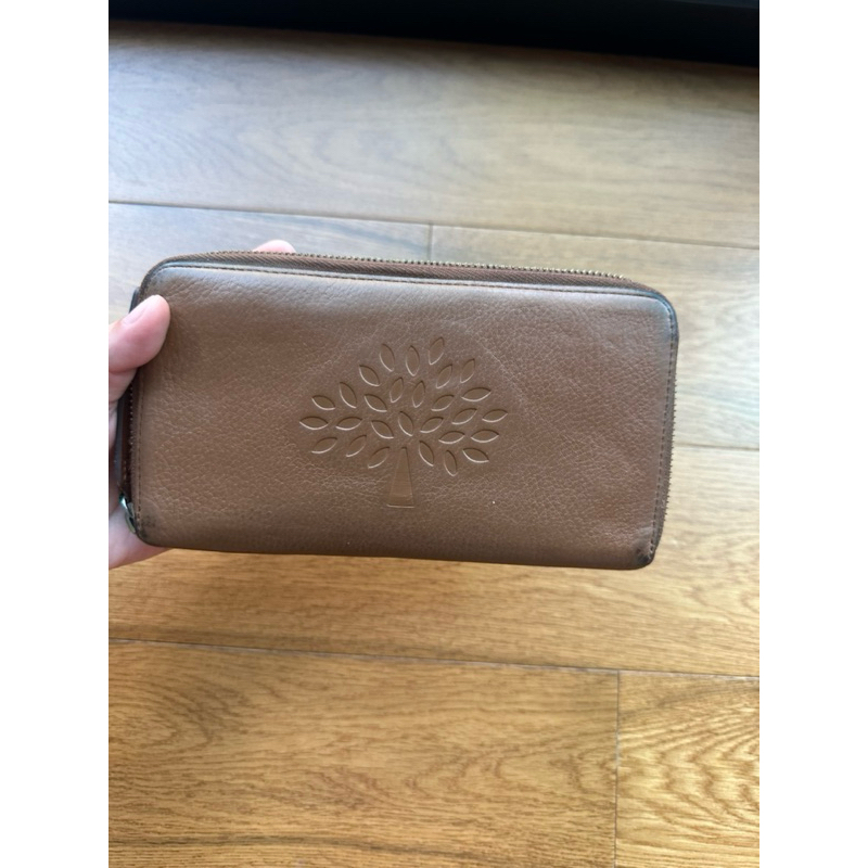 กระเป๋าสตางค์ Mulberry หนังแท้ สีน้ำตาล ซื้อจาก shop ที่อังกฤษ (เจ้าของขายเอง)