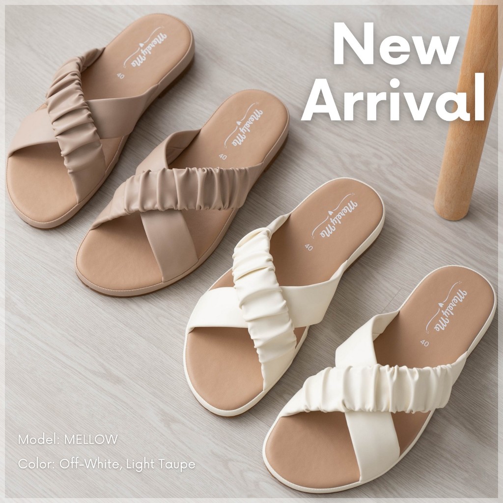 [เหลือ 569 ฿ ใช้โค้ดลด 20%ตามรูป] New Arrivals MerelyMe รุ่น Mellow รองเท้าแตะผู้หญิง สัมผัสนุ่ม ใส่สบาย ไม่กัดเท้า