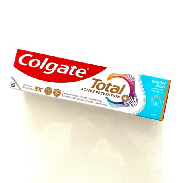 ใหม่! Colgate ยาสีฟัน คอลเกต โททอล แอดทีฟเฟรช ขนาด150กรัม Colgate Total Active Fresh (active prevent