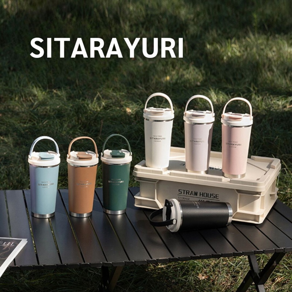 SITARAYURI แก้วชา กาแฟ มีกรองชาในตัว ขนาด 560ml ใส่เครื่องดื่มได้ทั้งอุ่นและเย็น เก็บในอุณหภูมิ 48 องศา ได้นานถึง 6 ชม.