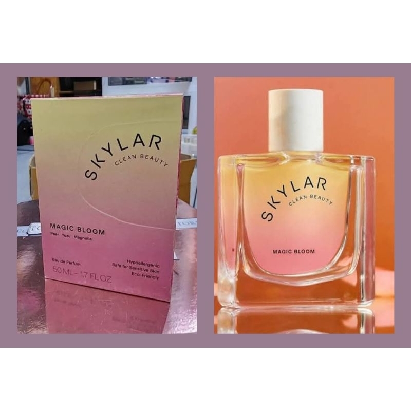 กล่องขาย SKYLAR clean beauty Magic bloom eau de parfum 50ml [ 90 USD] Batch 17A