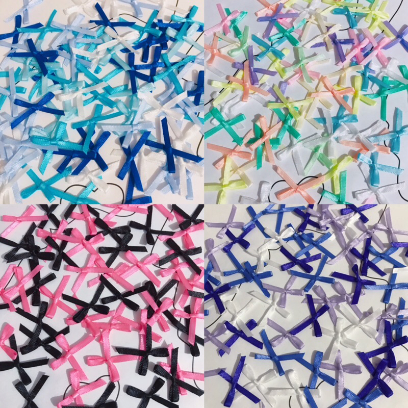 🎀 โบว์จิ๋วคละสี สำหรับทำเครื่องประดับ ตกแต่งชิ้นงานต่างๆ | 20 ชิ้น
