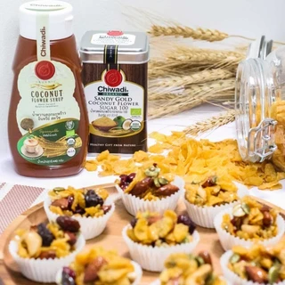 Chiwadi น้ำหวานดอกมะพร้าวอินทรีย์ ขวดบีบ สควิช Squeezable Organic Coconut Flower Syrup (440gm)