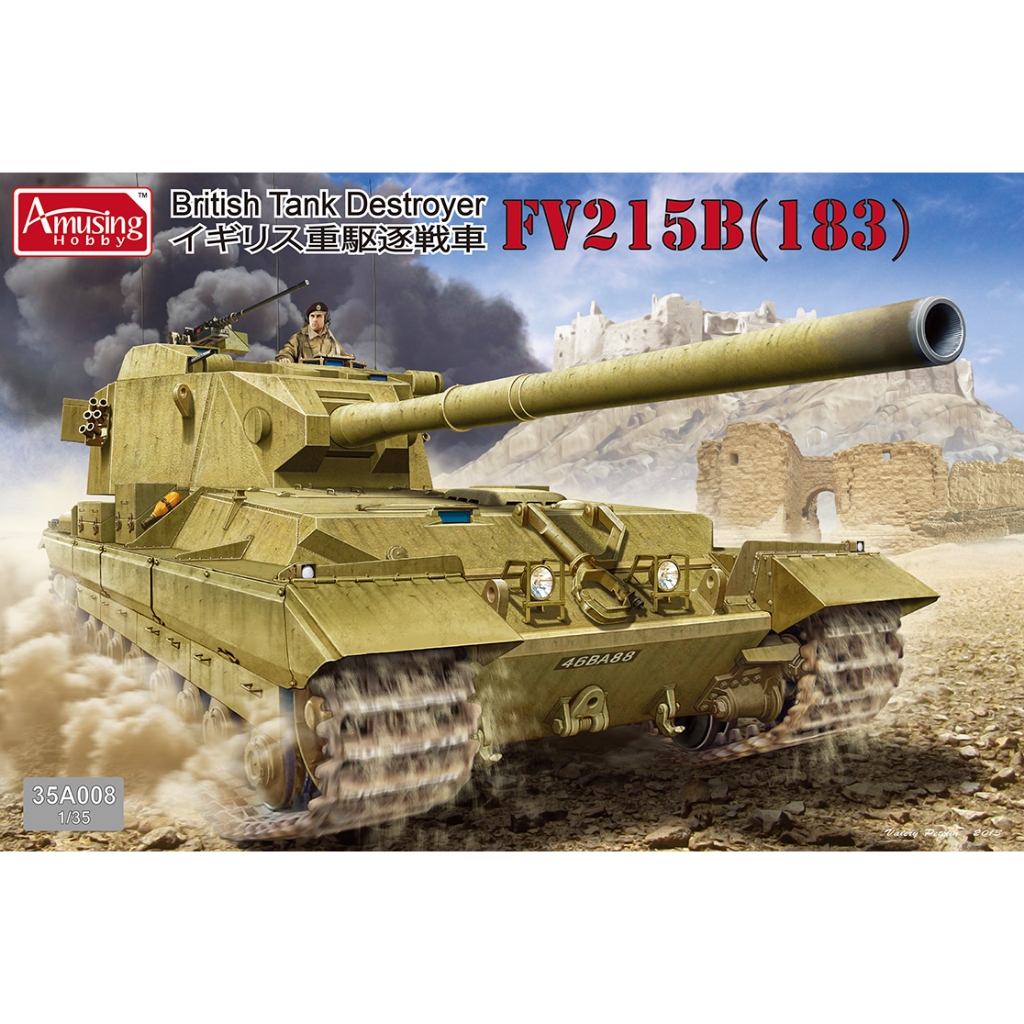 โมเดลประกอบ Amusing Model 35A008 1/35 British Tank Destroyer FV215B (183) (ต้องประกอบทำสี)