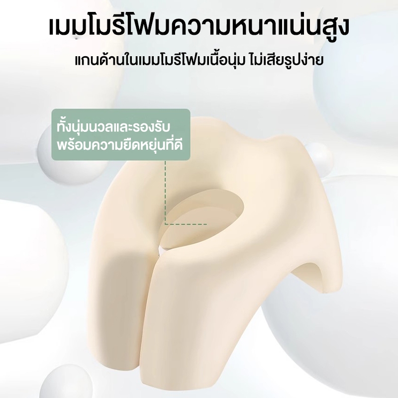 sunfay หมอนรองคอตัวยู หมอนนอนงีบ หมอนเดินทาง นเมมโมรี่โฟม นุ่ม หลับสบายไม่ปวดคอ