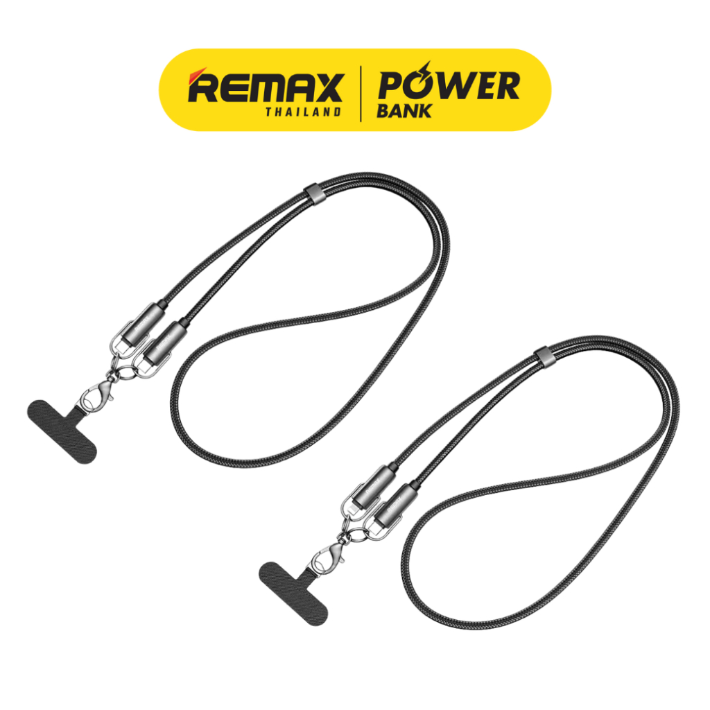 Remax Cable รุ่น C19 / C20 สายชาร์จ Type-C / L มีที่ห้อยโทรศัพท์ ชาร์จเร็ว 30W / 65W ยาว 1.2 เมตร มี