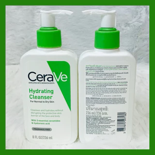 🔥ส่งทันทีได้‼️ของแท้ 100% ฉลากไทย ใหม่สุดๆ🔥CERAVE Hydrating Cleanser เซราวี ไฮเดรติ้ง คลีนเซอร์