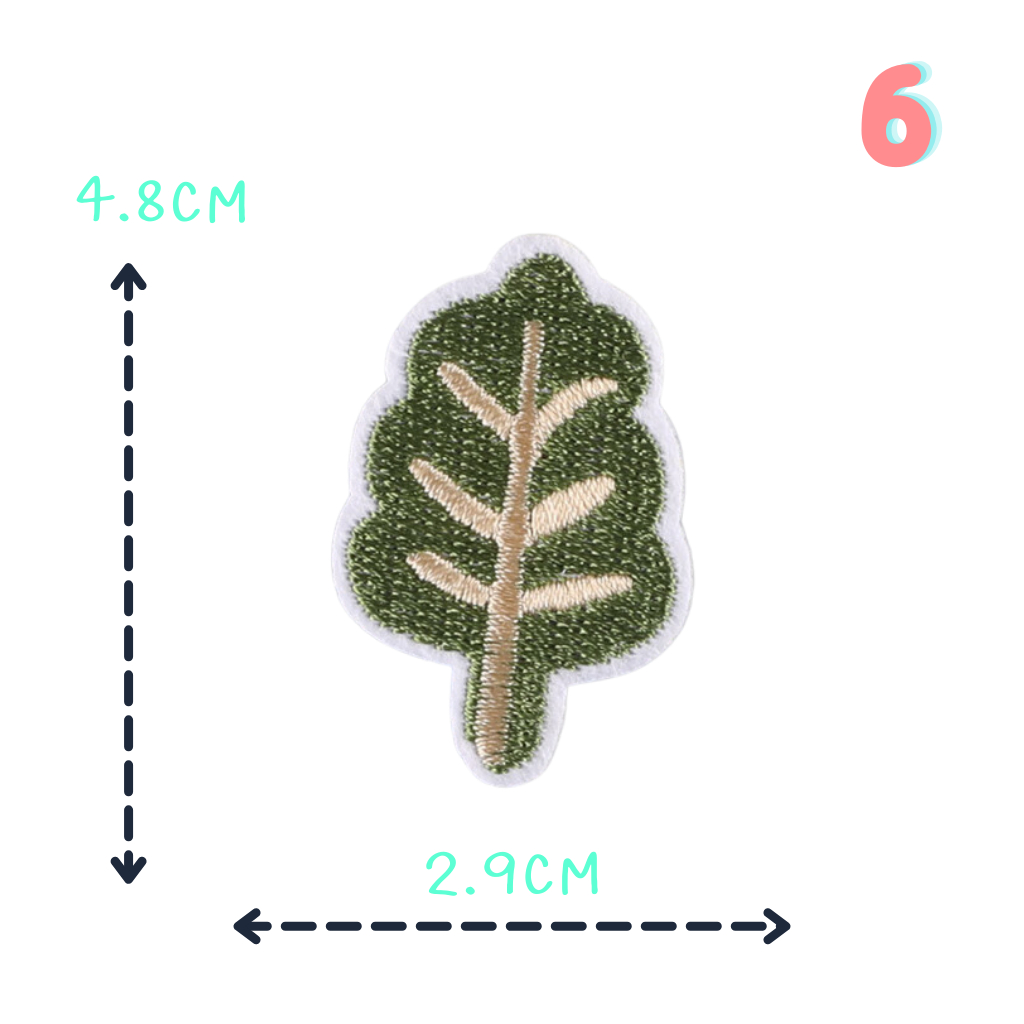 😄ตัวรีดติดเสื้อชุดที่ C21😄 ลายกระบองเพชร cactus และใบไม้เอามาทำเป็นตัวประกอบงาน ด้านหลังมีกาวสามารถรีดติดผ้าได้เลยค่ะ - รูปที่ 5