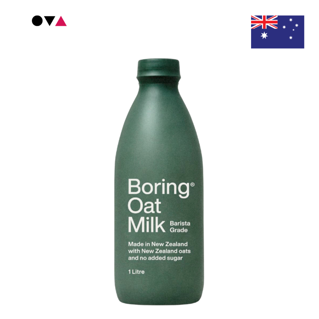 Boring Barista Oat Milk 1 ลิตร นมโอ๊ตสูตรพิเศษ ปราศจากน้ำตาล เอาใจบาริสต้าและคนรักกาแฟ