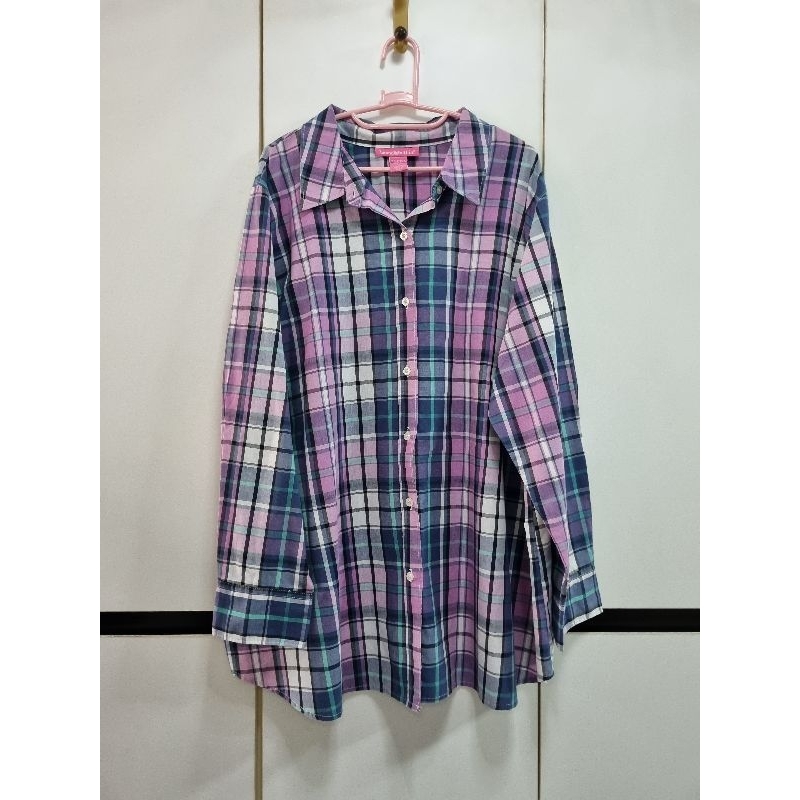 2nd Woman Within เสื้อเชิ้ตคอปก ลายสก๊อต