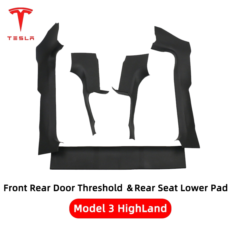 🚚จัดส่งจากไทย🚚 แผ่นป้องกันประตูหน้า-หลัง Tesla Model 3 Highland แถบป้องกันที่นั่งด้านหลัง ป้องกันรอยขีดข่วน