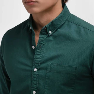 era-won เสื้อเชิ้ต คอปก แขนยาว Oxford Shirt Signature สี Emerald