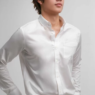 era-won เสื้อเชิ้ต ทรงปกติ Ultrafine Dresshirt แขนยาว สี Double White (ป้ายใหม่)
