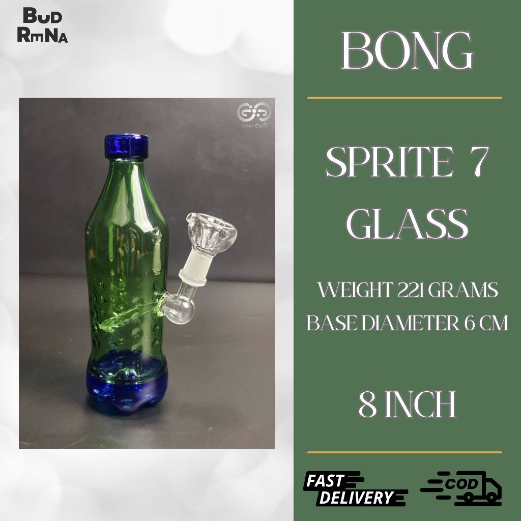 แจกันแก้ว Sprite 7" glass สูง 8 นิ้ว ร้านอยู่ไทย จัดส่งไว!!