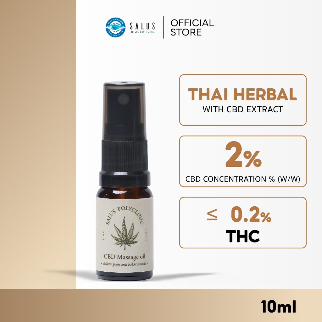 สเปรย์นวดซีบีดี 10ml ตราซาลัสโพลีคลินิก