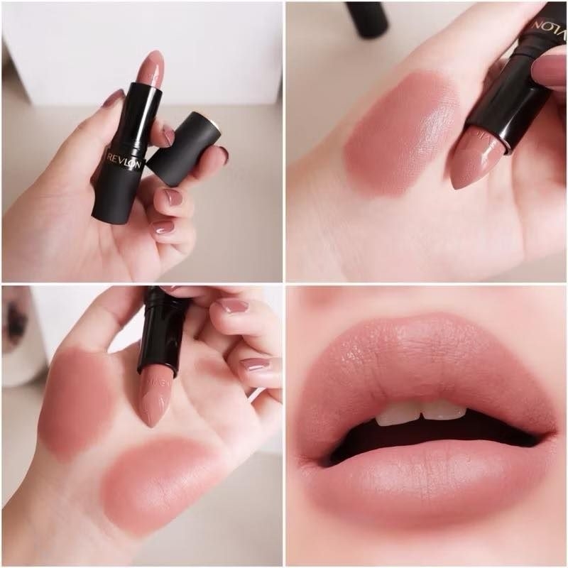 ลิป Revlon สีตามหา สีขายดี น้องปรับโฉมใหม่แพคเก็จสวยหรูดูแพง สีนี้คือจึ้ง ทาแล้วปากไม่แห้ง เนื้อแมตต์แบบชุ่มชื้น สวยไปตำ