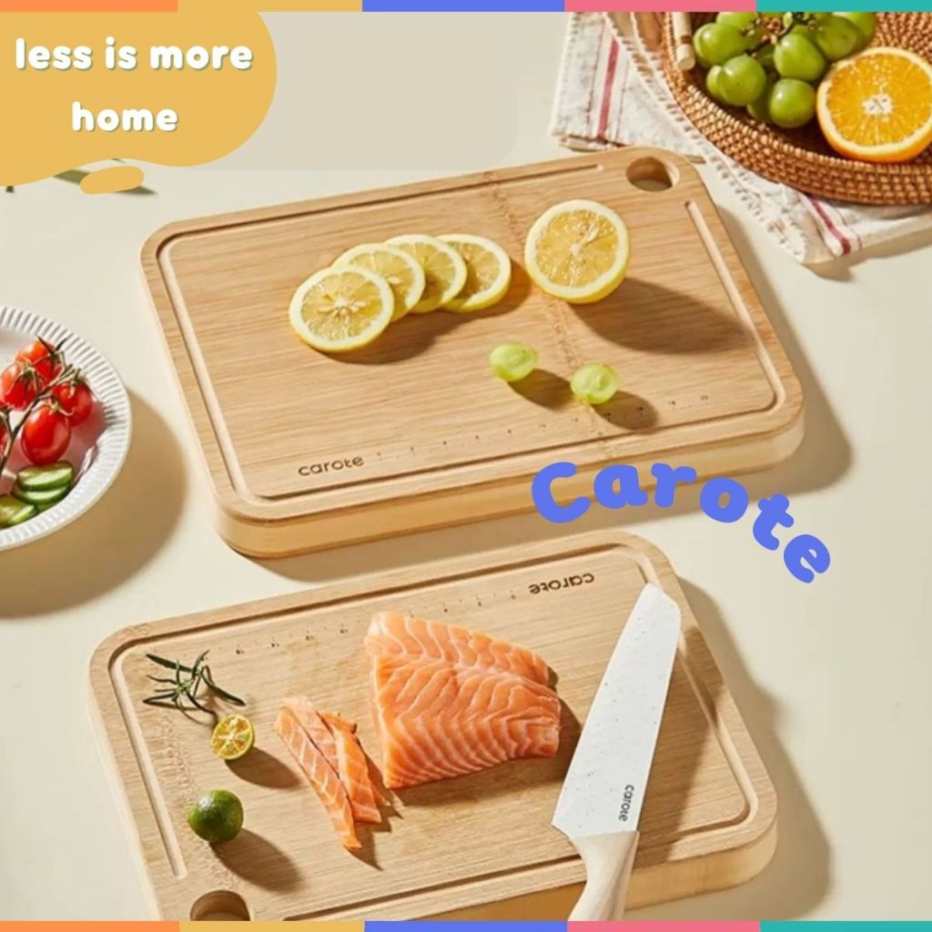 เขียงไม้Carote 2แบบ สี่เหลี่ยมและหมี เขียงสำหรับหั่นอาหาร