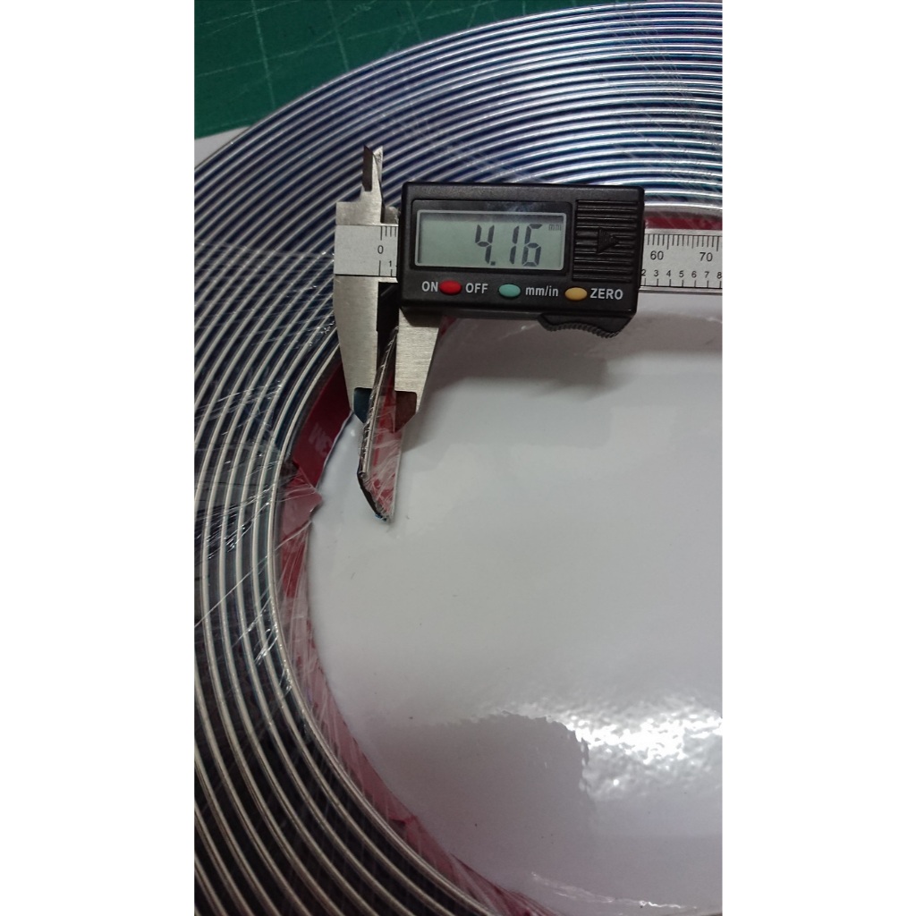 🎉ส่งจากร้าน 🇹🇭ในกทม. แถบยางโครเมียมสีเงินสำหรับแต่งรถ(รุ่นติดกาว3M) 4 มม.,6 มม.สำหรับแต่ง ขอบประตู กันชน คิ้ว กันสาด ฯลฯ - รูปที่ 5