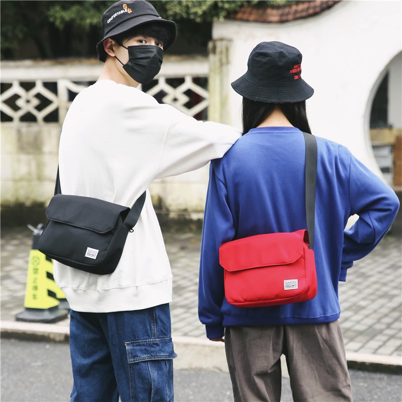 กระเป๋าสะพายข้าง ผ้าแคนวาสแฟชั่น ผู้ชาย งานสวย ใส่ของได้เยอะ - รูปที่ 7