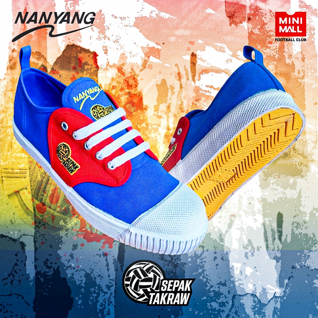 รองเท้าเตะตะกร้อนันยาง Nanyang รุ่น SEPAK TAKRAW 205-S รหัส V2403 รองเท้าผ้าใบสำหรับเล่นตะกร้อ มีควา