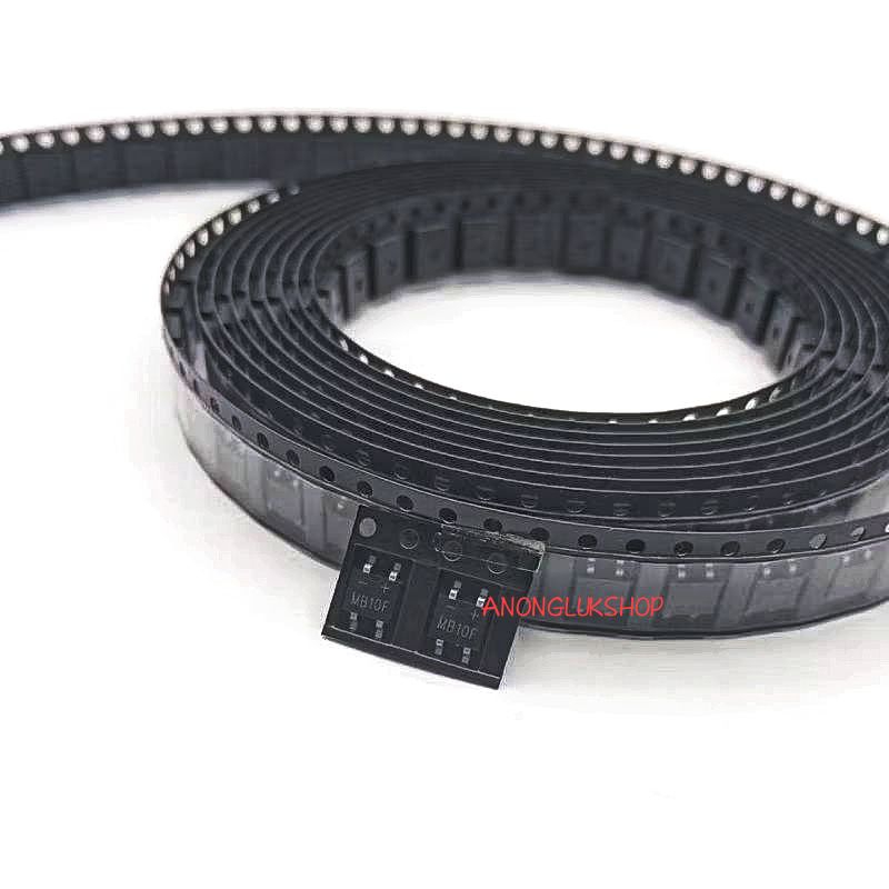 ราคาต่อ 10ตัว 👉👉 MB10F  Bridge Rectifier SMD บริดเลคติฟายไดโอดแปะปริ้น Bridge Rectifier Diode SOP4 1
